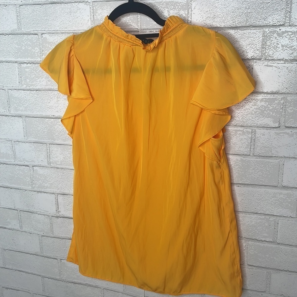 NWT 1.STATE Flutter Sleeve Split Neck Top - Picture 7 of 8